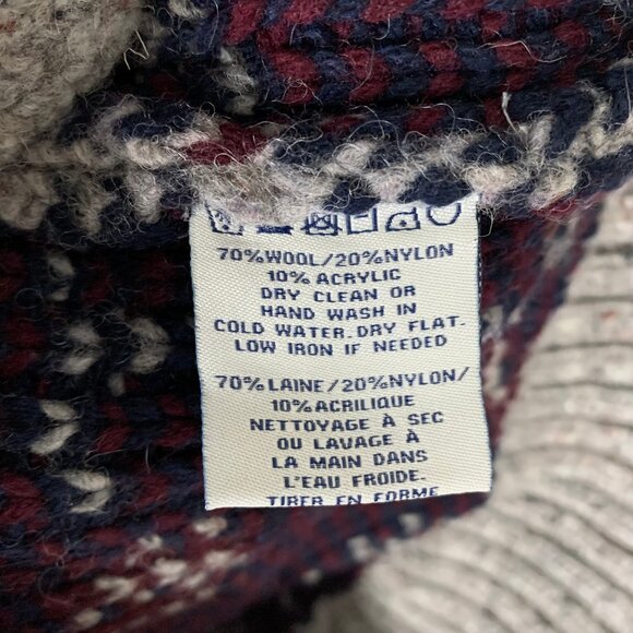 Schott Bros. Bromley Wood Blend Shawl Collar Cardigan Gray Large NWT - Picture 4 of 7